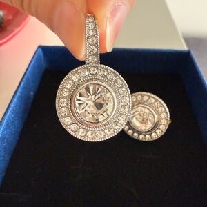 Stunning Crystal Drop Earrings – Vintage Inspired Sparkle, festive and bright